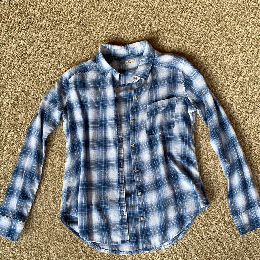 Hollister Blue Flannel